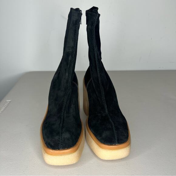 Free People Black Suede Gigi Ankle Boots 36.5/6.5 - Picture 4 of 9